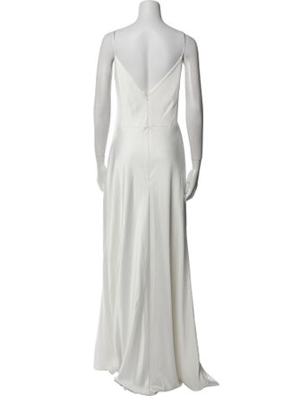 Jenny Yoo Cowl Neck Long Dress