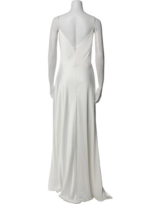 Jenny Yoo Cowl Neck Long Dress