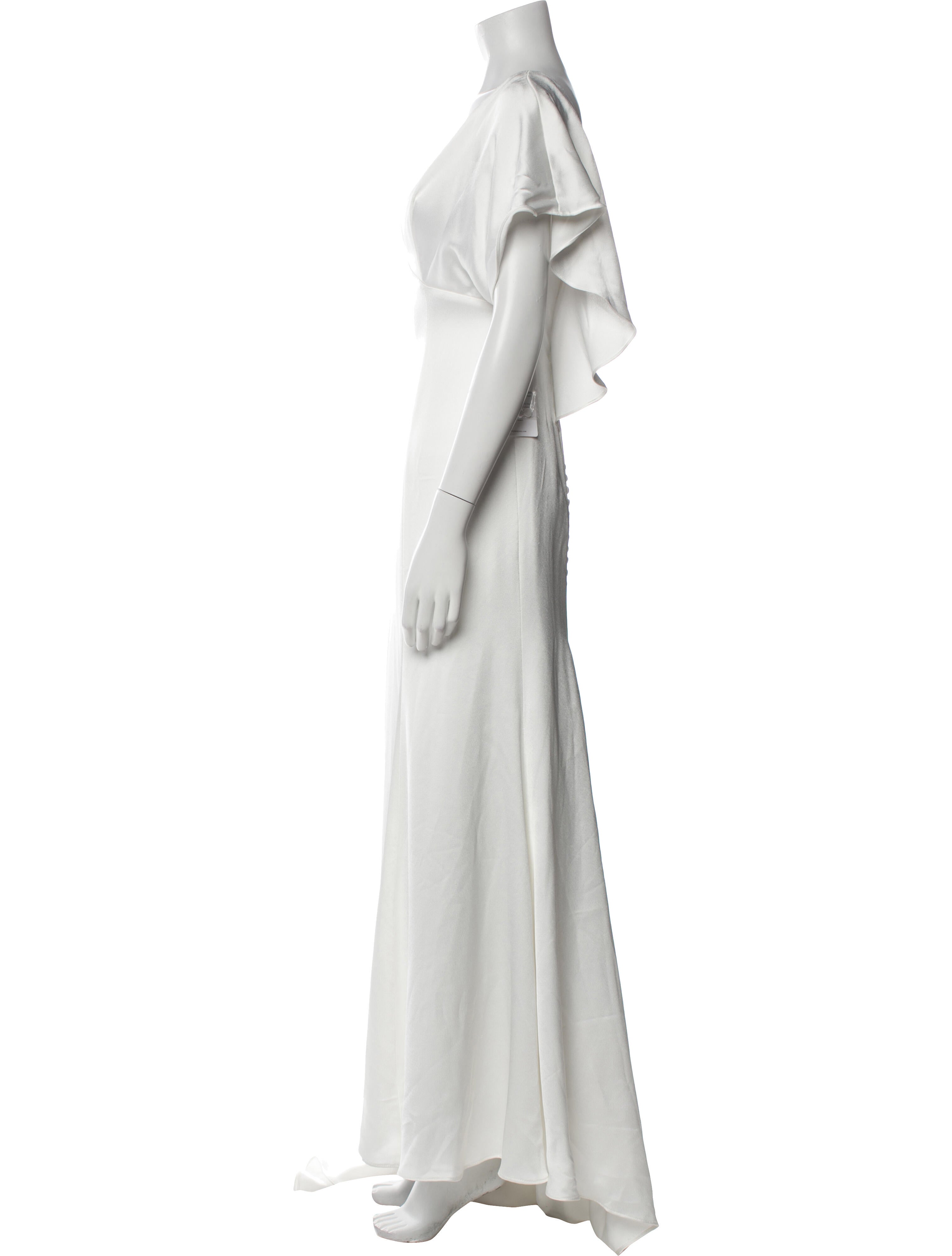 Jenny Yoo V-Neck Long Dress