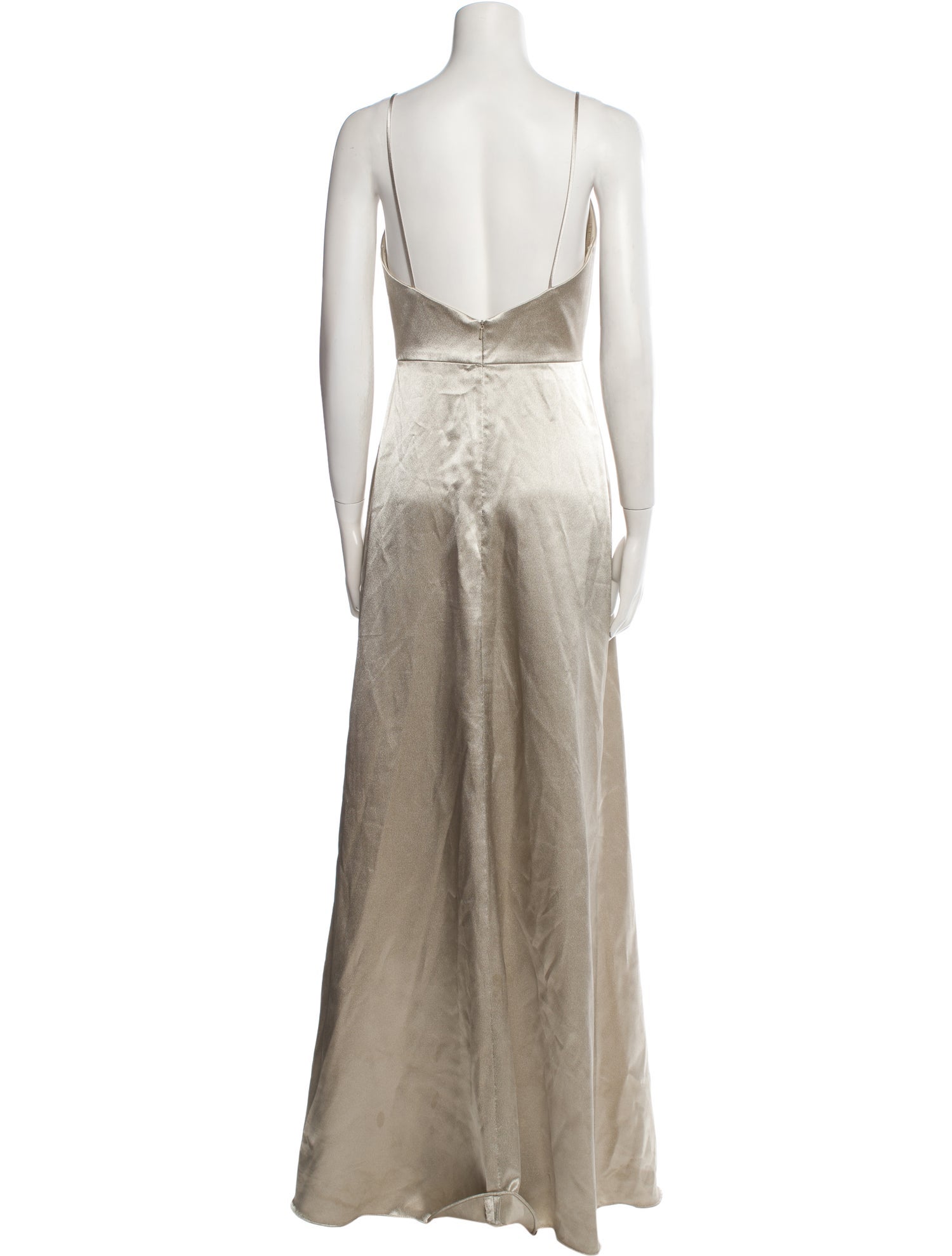 Jenny Yoo Square Neckline Long Dress