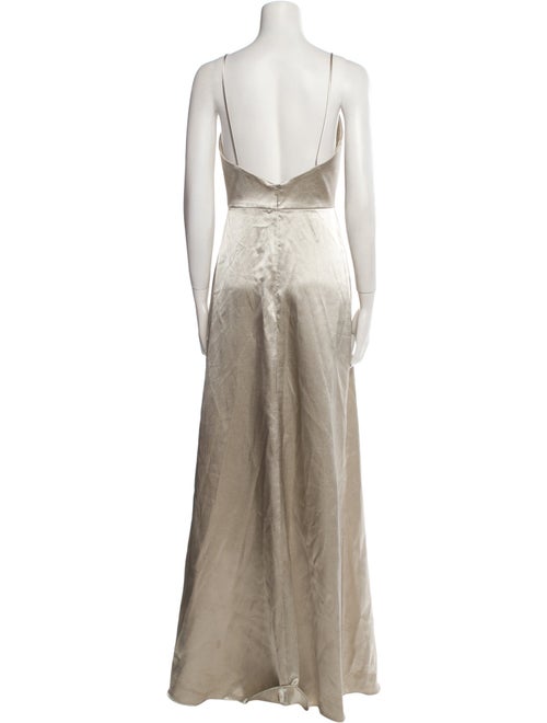 Jenny Yoo Square Neckline Long Dress