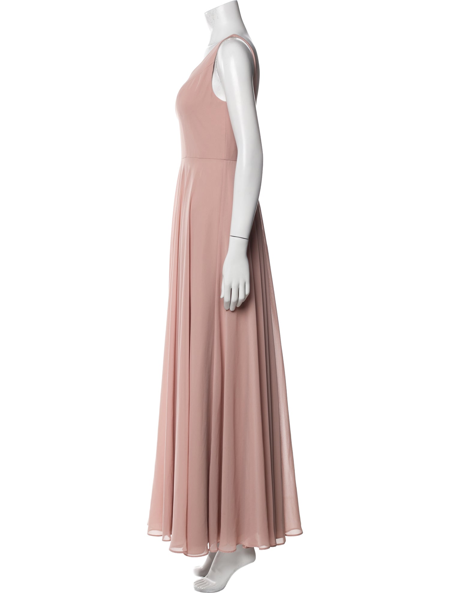 Jenny Yoo V-Neck Long Dress