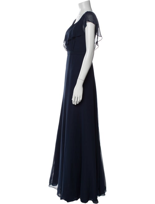 Jenny Yoo V-Neck Long Dress