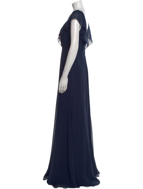 Jenny Yoo V-Neck Long Dress