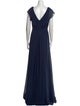 Jenny Yoo V-Neck Long Dress