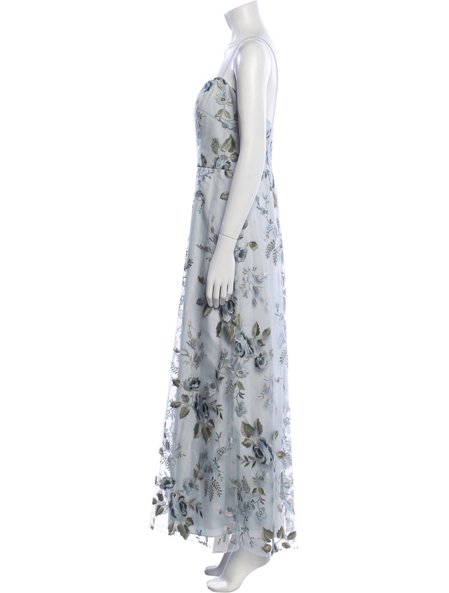 Jenny Yoo Floral Print Long Dress