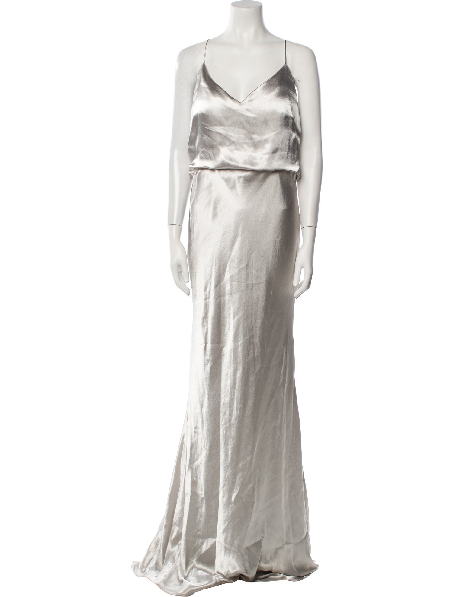 Jenny Yoo Cowl Neck Long Dress