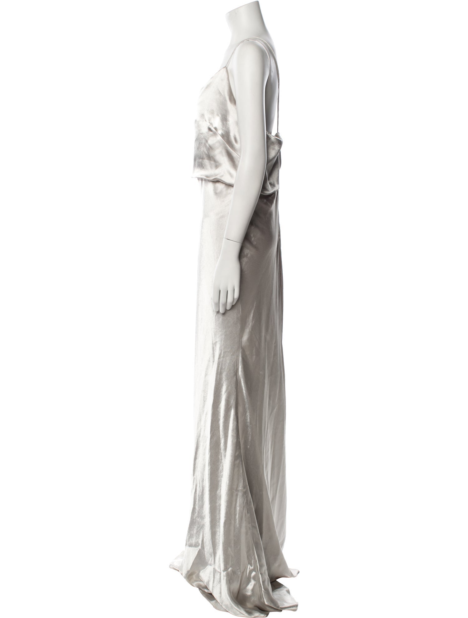 Jenny Yoo Cowl Neck Long Dress