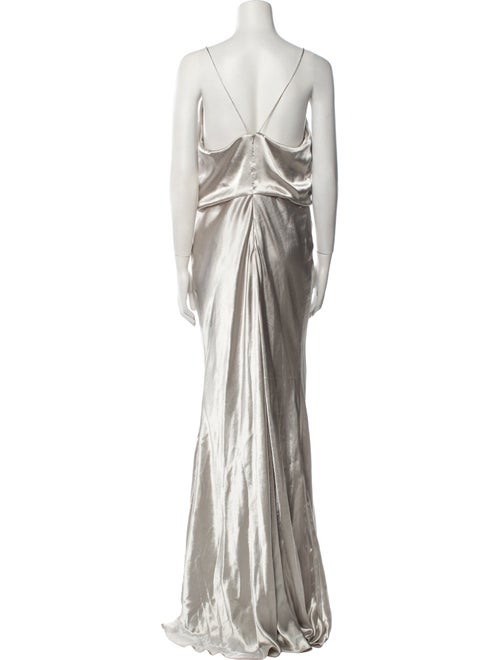 Jenny Yoo Cowl Neck Long Dress