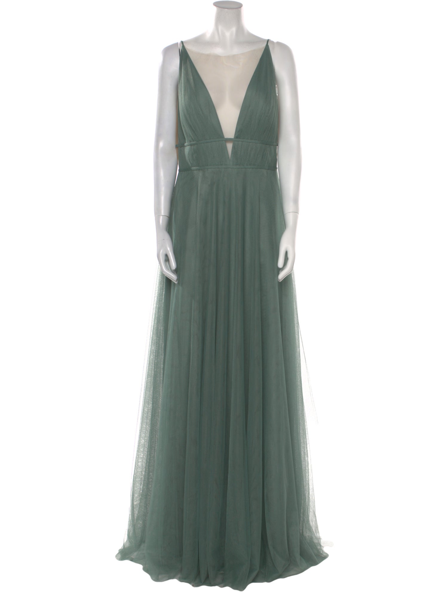 Jenny Yoo V-Neck Long Dress