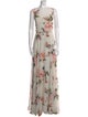 Jenny Yoo Floral Print Long Dress