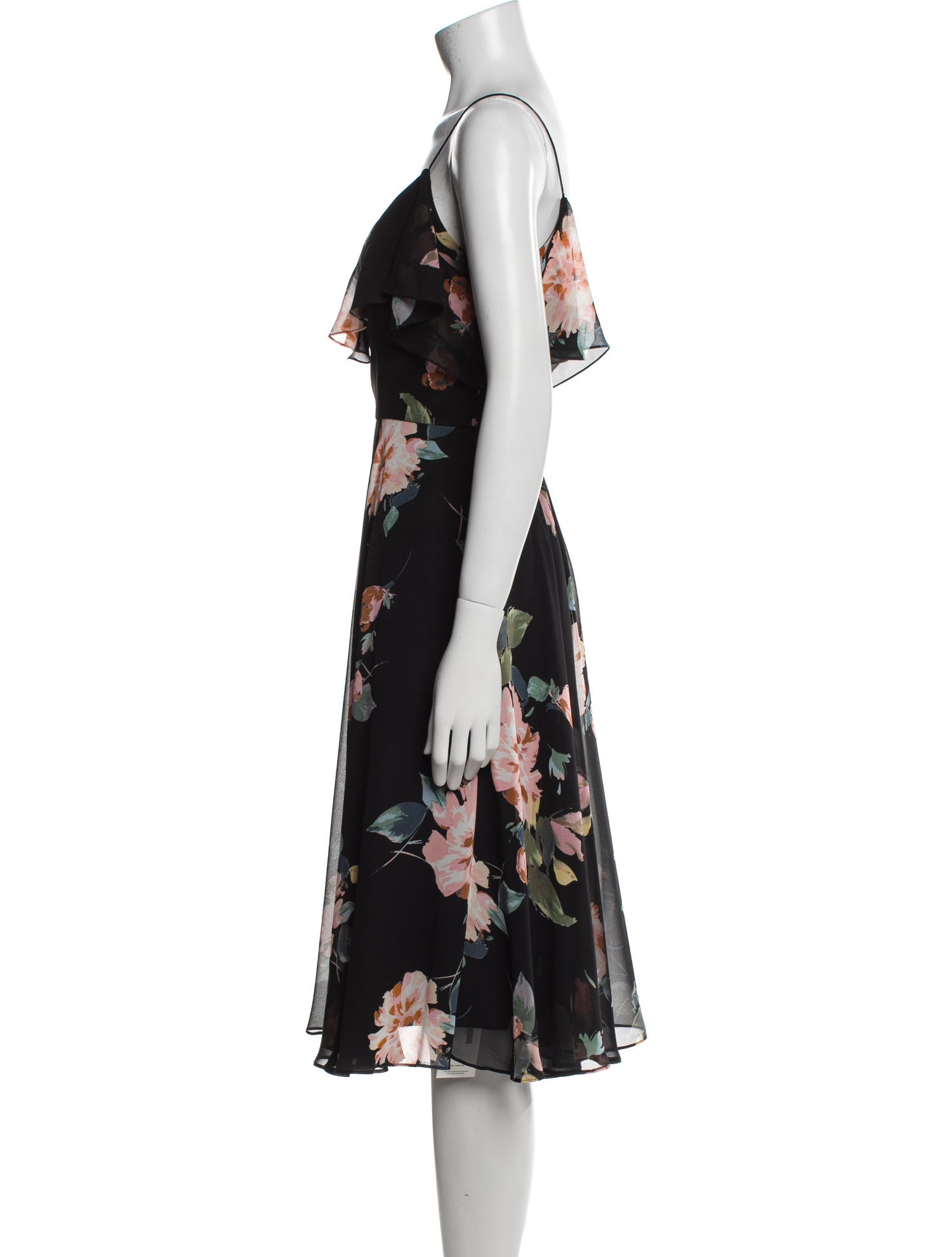 Jenny Yoo Floral Print Knee-Length Dress