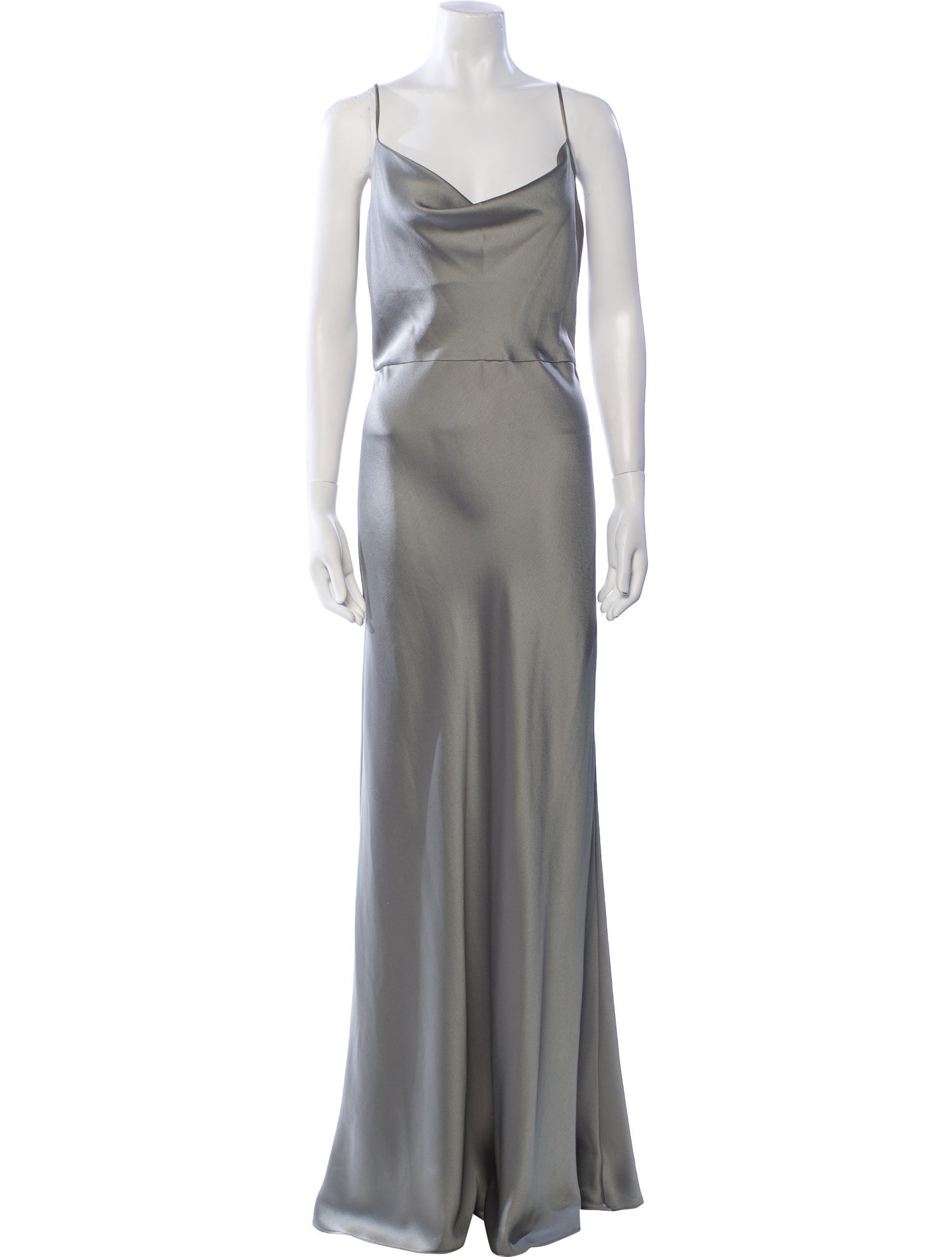 Jenny Yoo Cowl Neck Long Dress