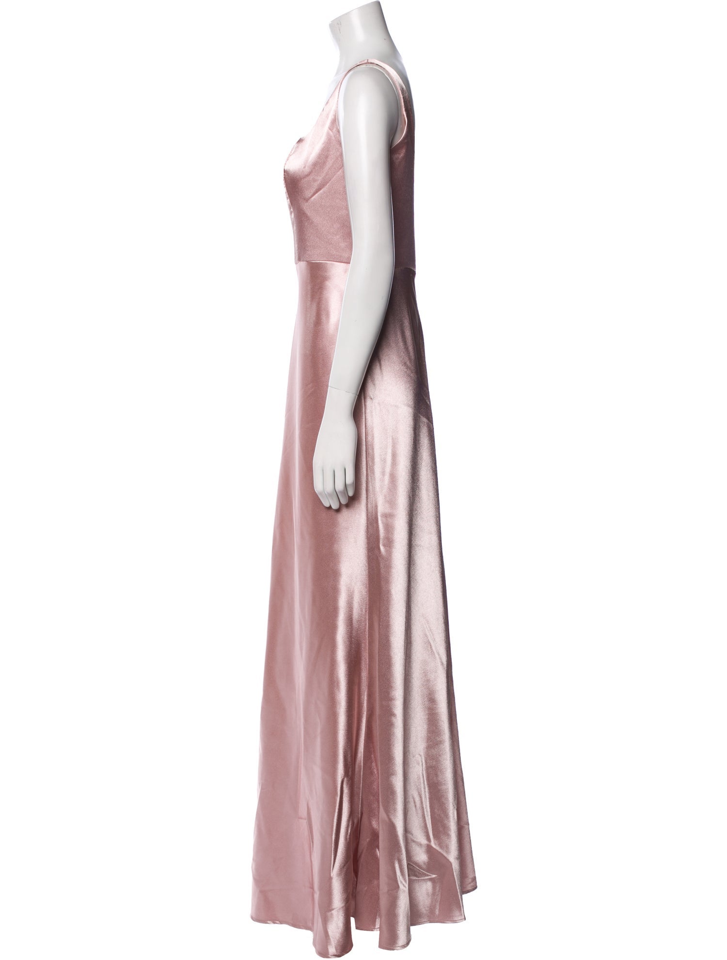 Jenny Yoo Square Neckline Long Dress