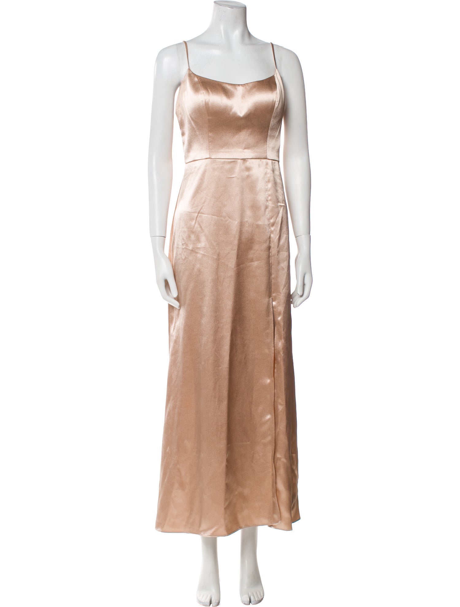 Jenny Yoo Square Neckline Long Dress