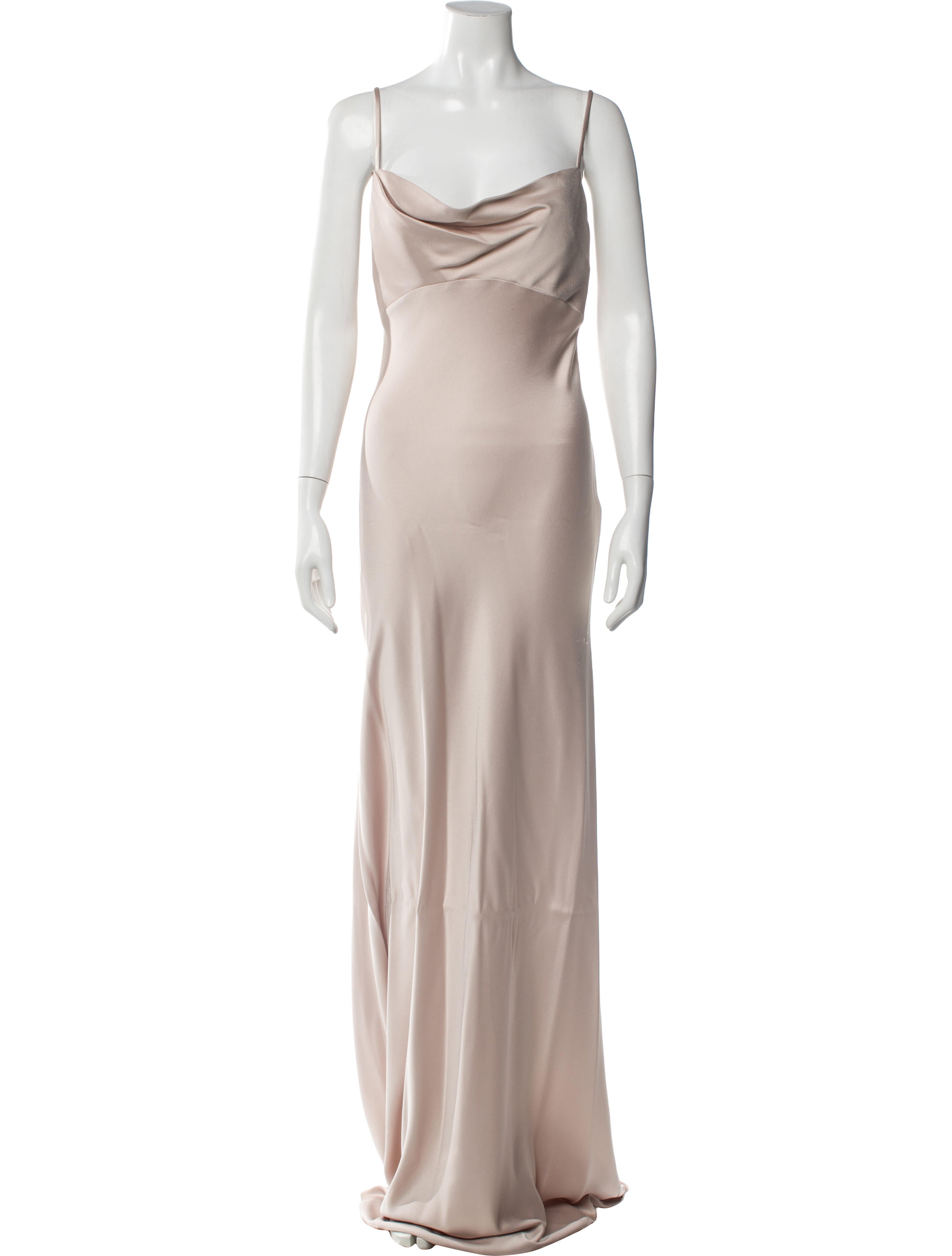 Jenny Yoo Cowl Neck Long Dress