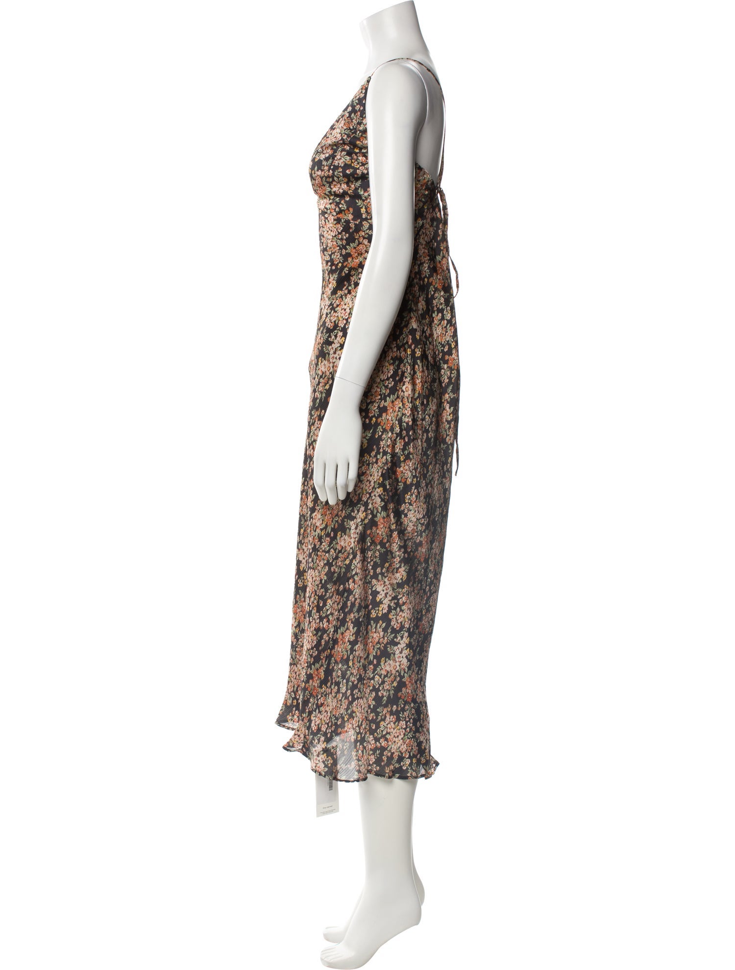 Jenny Yoo Floral Print Midi Length Dress w/ Tags