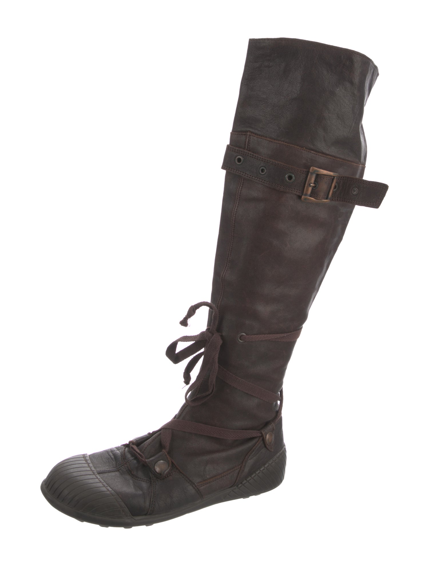 Jean Paul Gaultier x Pataugas Leather Lace-Up Boots