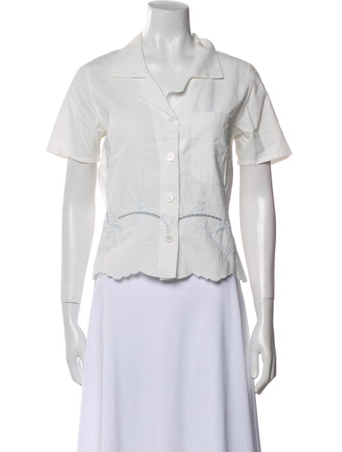 Jess Meany Short Sleeve Button-Up Top
