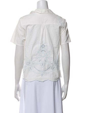 Jess Meany Short Sleeve Button-Up Top