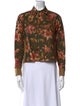 Jess Meany Floral Print Long Sleeve Button-Up Top