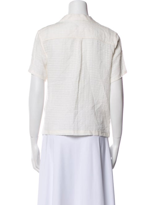 Jess Meany Printed Short Sleeve Button-Up Top