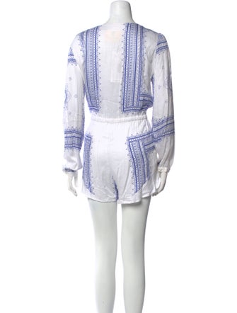 JETSET Printed V-Neck Romper