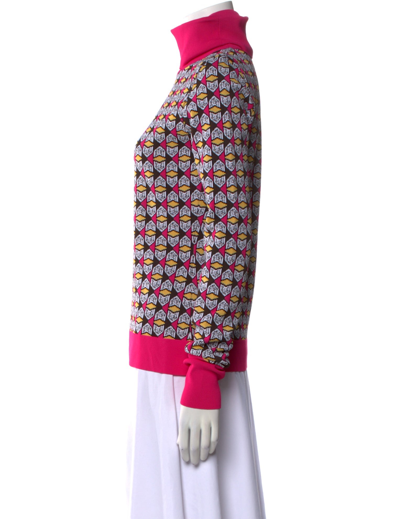 JETSET Printed Mock Neck Sweatshirt