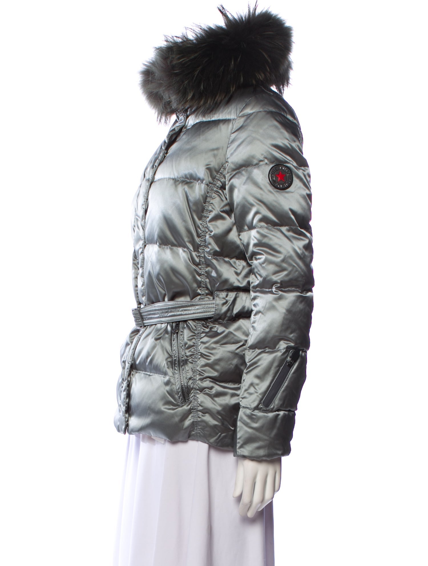 JETSET Colorblock Pattern Down Coat