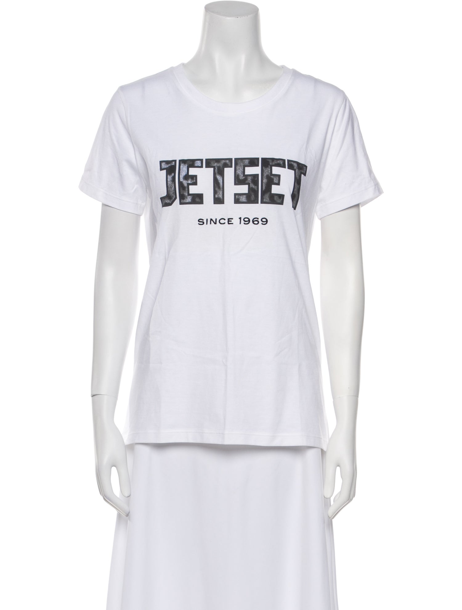JETSET Graphic Print Crew Neck T-Shirt