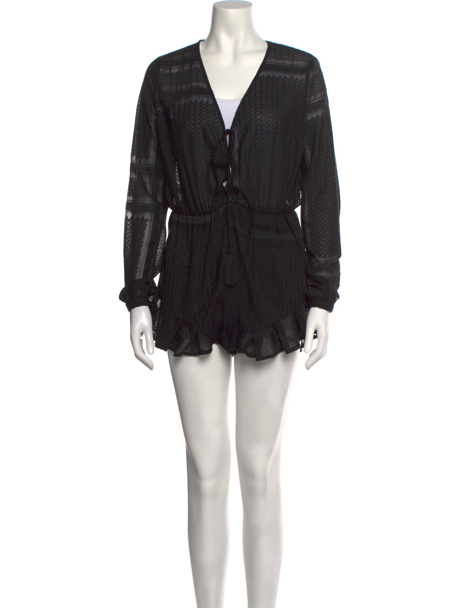 The Jetset Diaries Plunge Neckline Romper