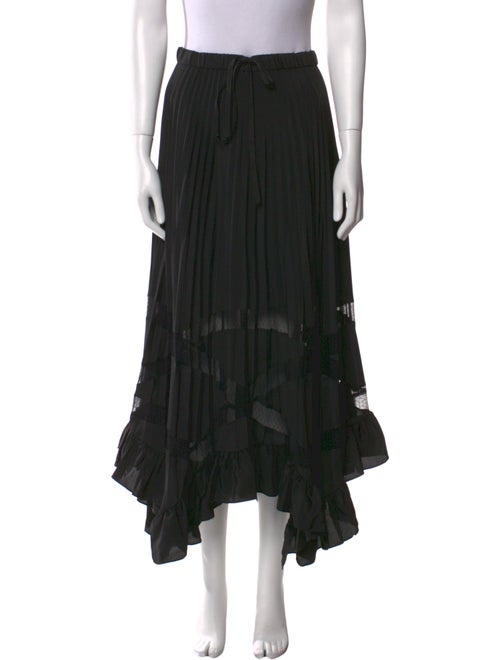 Claudie Pierlot Ruffle Embellishment Midi Length Skirt