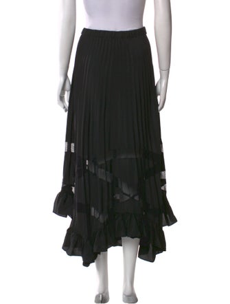 Claudie Pierlot Ruffle Embellishment Midi Length Skirt