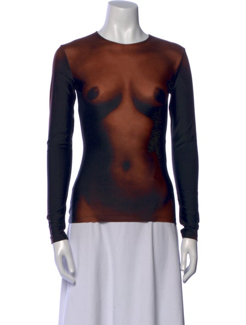 Jean Paul Gaultier x Lotta Volkova Printed Crew Neck Top