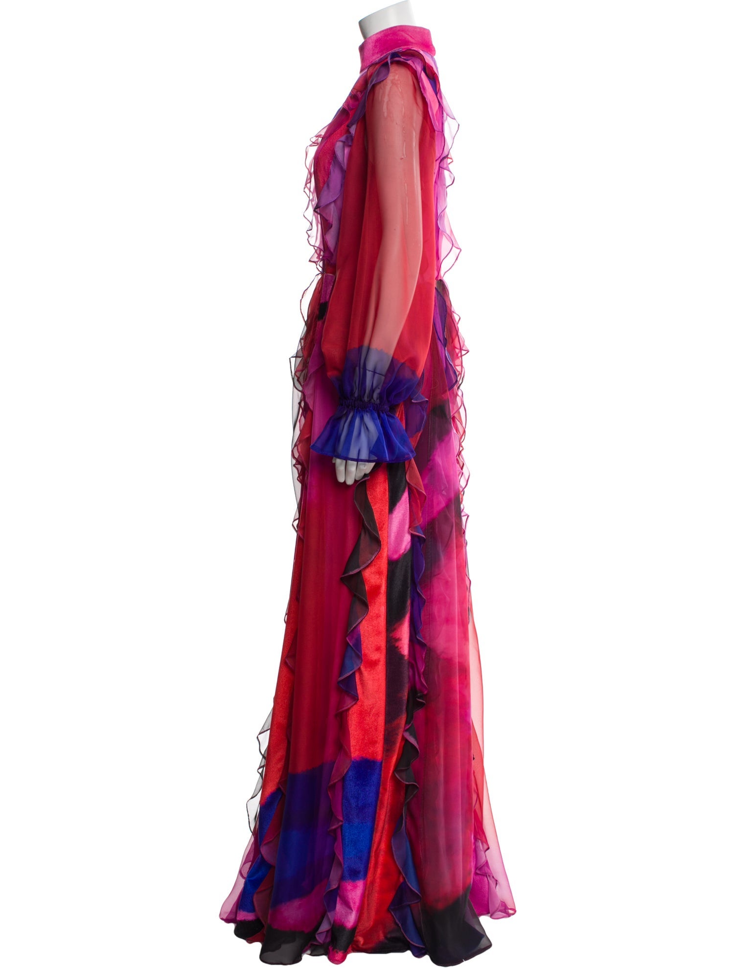 Jean Fares Couture Printed Long Dress