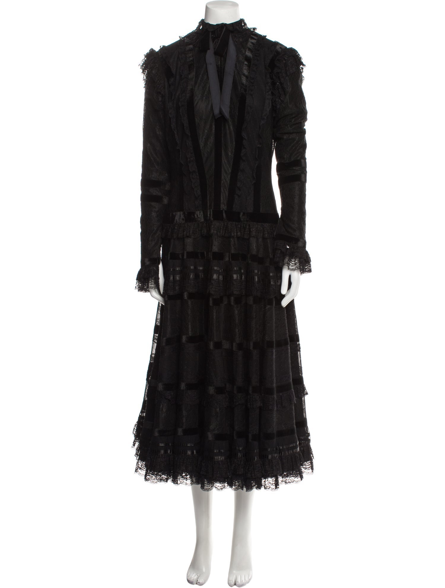 Jean Fares Couture Mock Neck Long Dress