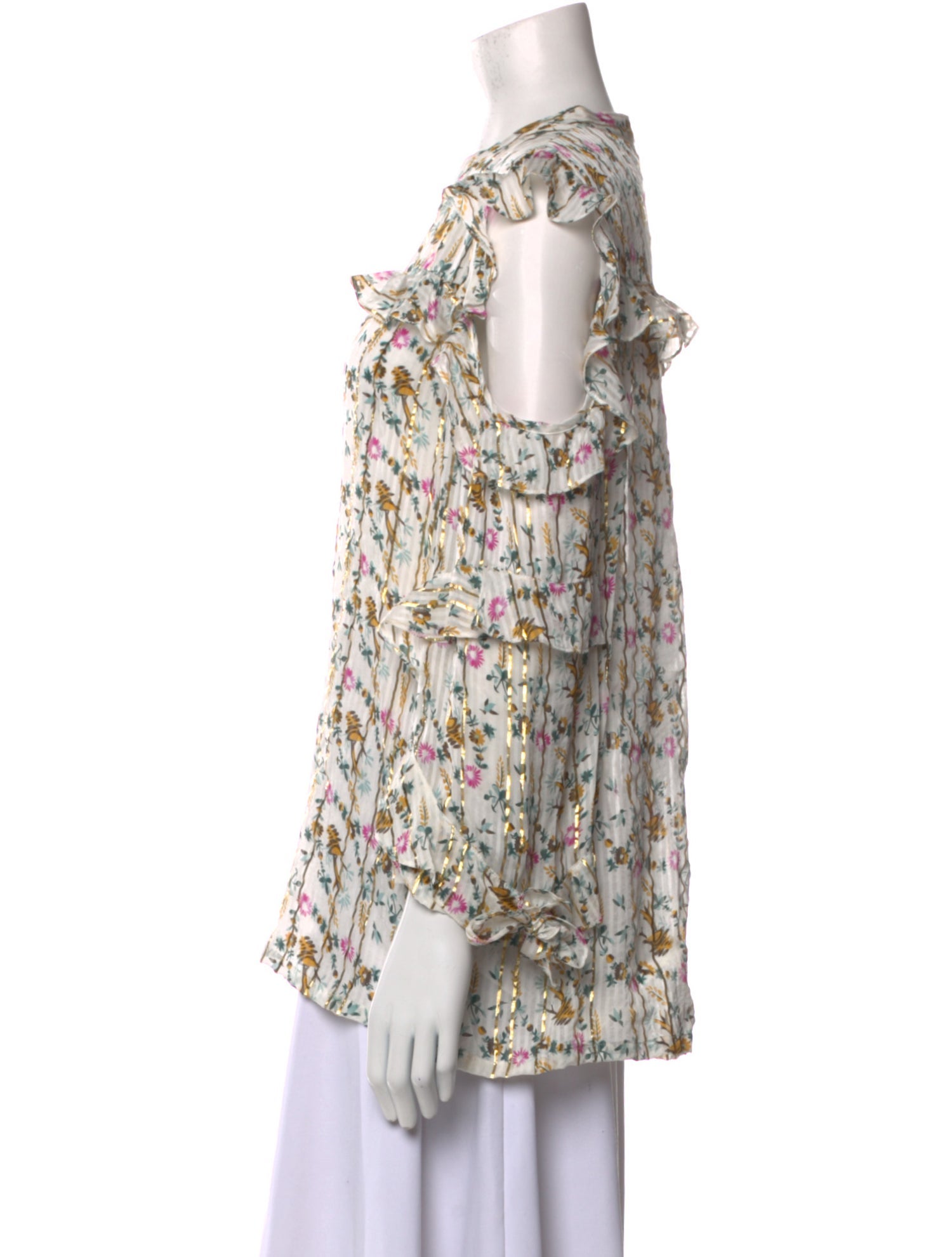 Julie Fagerholt Heartmade Silk Floral Print Blouse