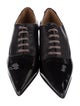 John Fluevog Patent Leather Glitter Accents Oxfords