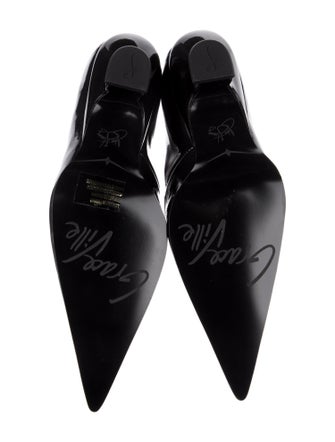 John Fluevog Patent Leather Glitter Accents Oxfords