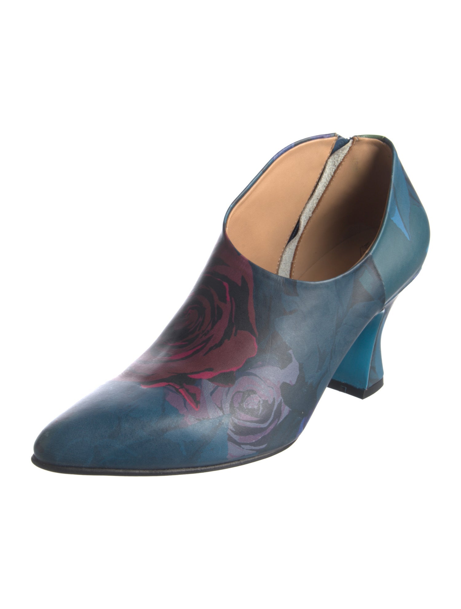 John Fluevog Leather Mules