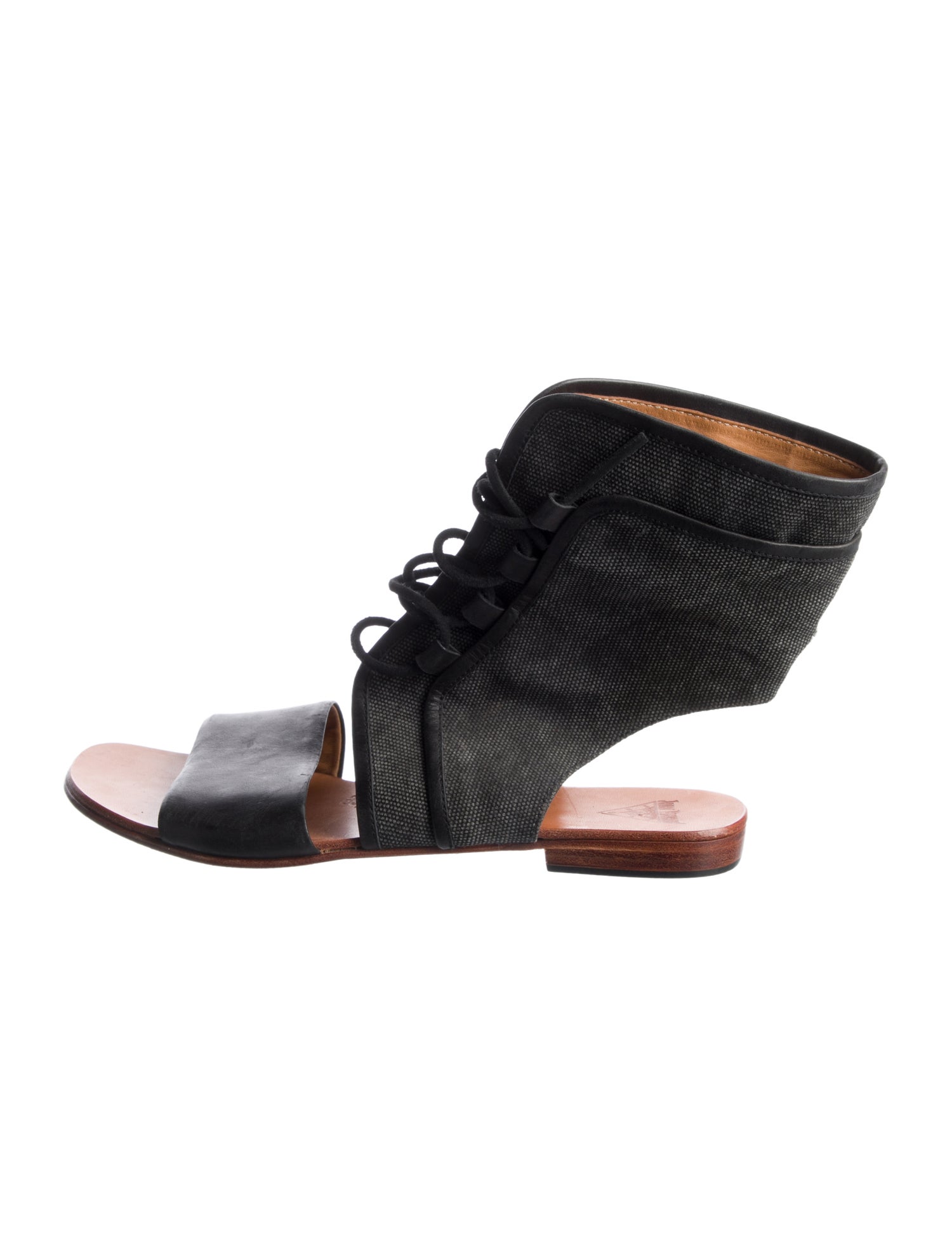 John Fluevog Leather Gladiator Sandals