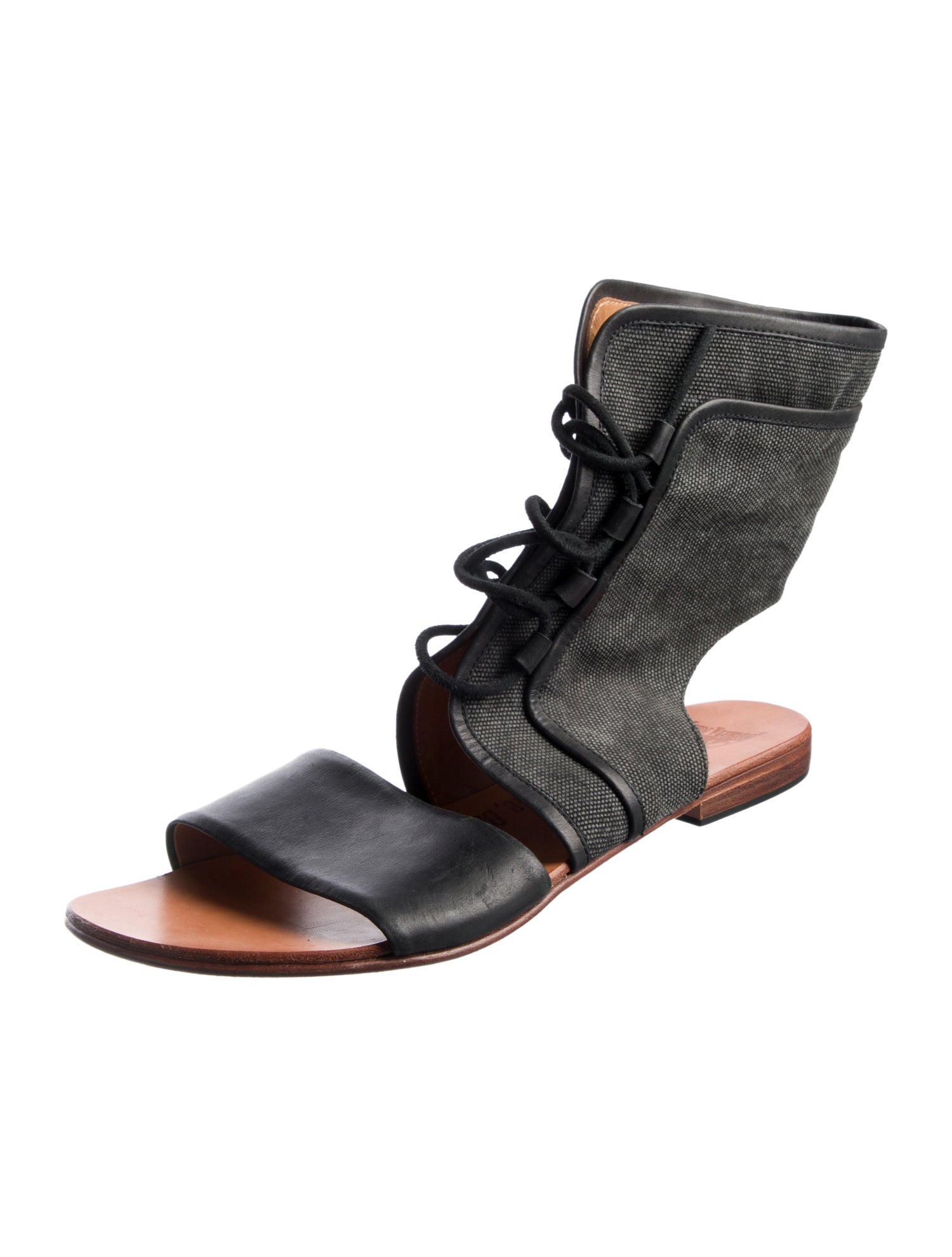 John Fluevog Leather Gladiator Sandals