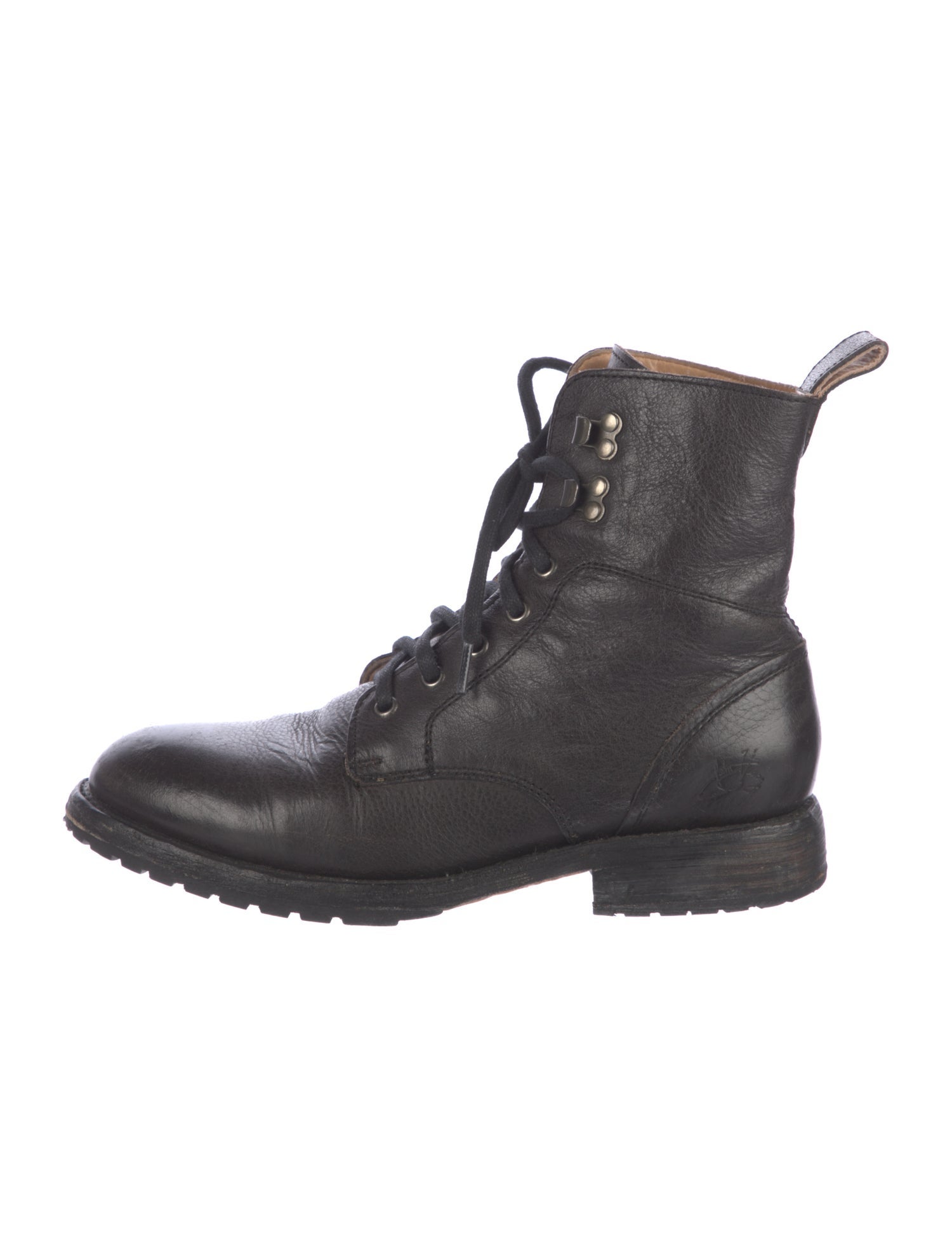 John Fluevog Leather Combat Boots