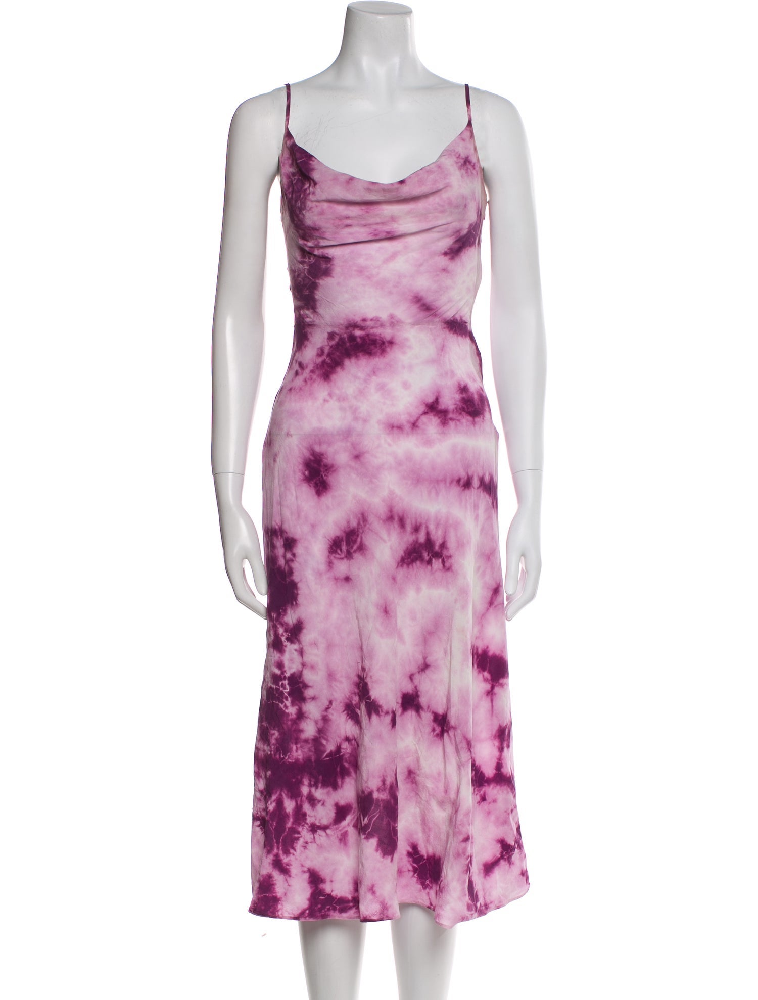 Elton John for Realisation Silk Midi Length Dress