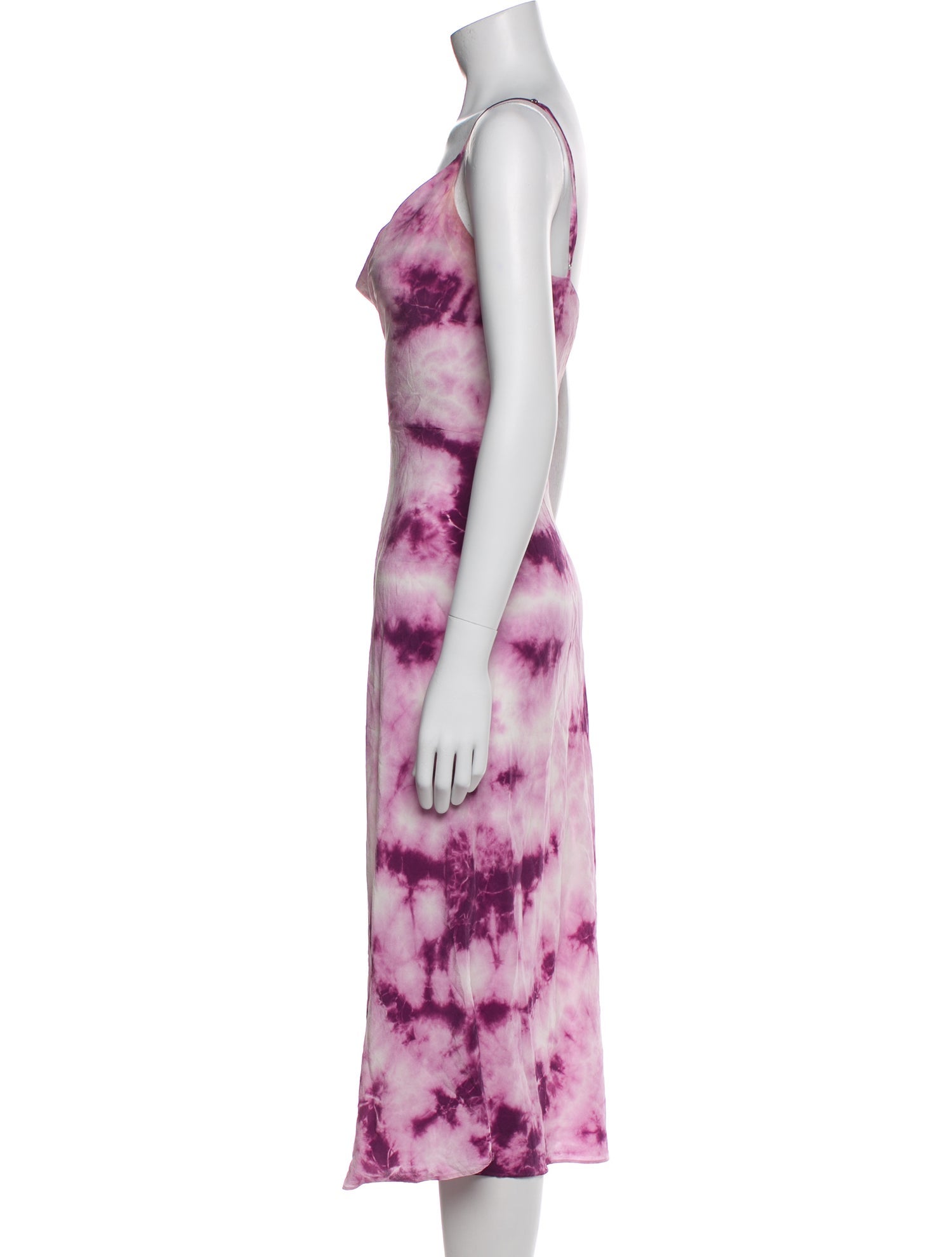 Elton John for Realisation Silk Midi Length Dress