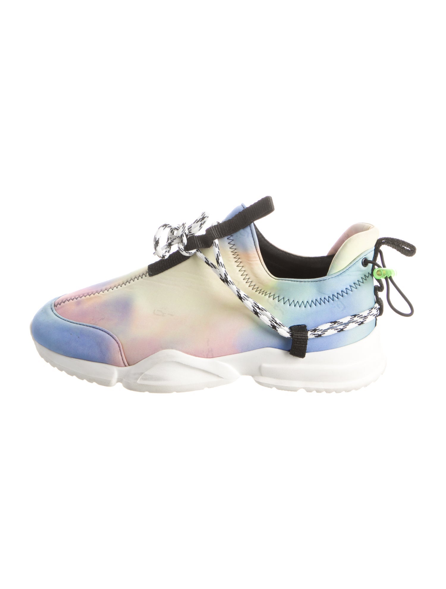 John Geiger Nylon Tie-Dye Print Athletic Sneakers