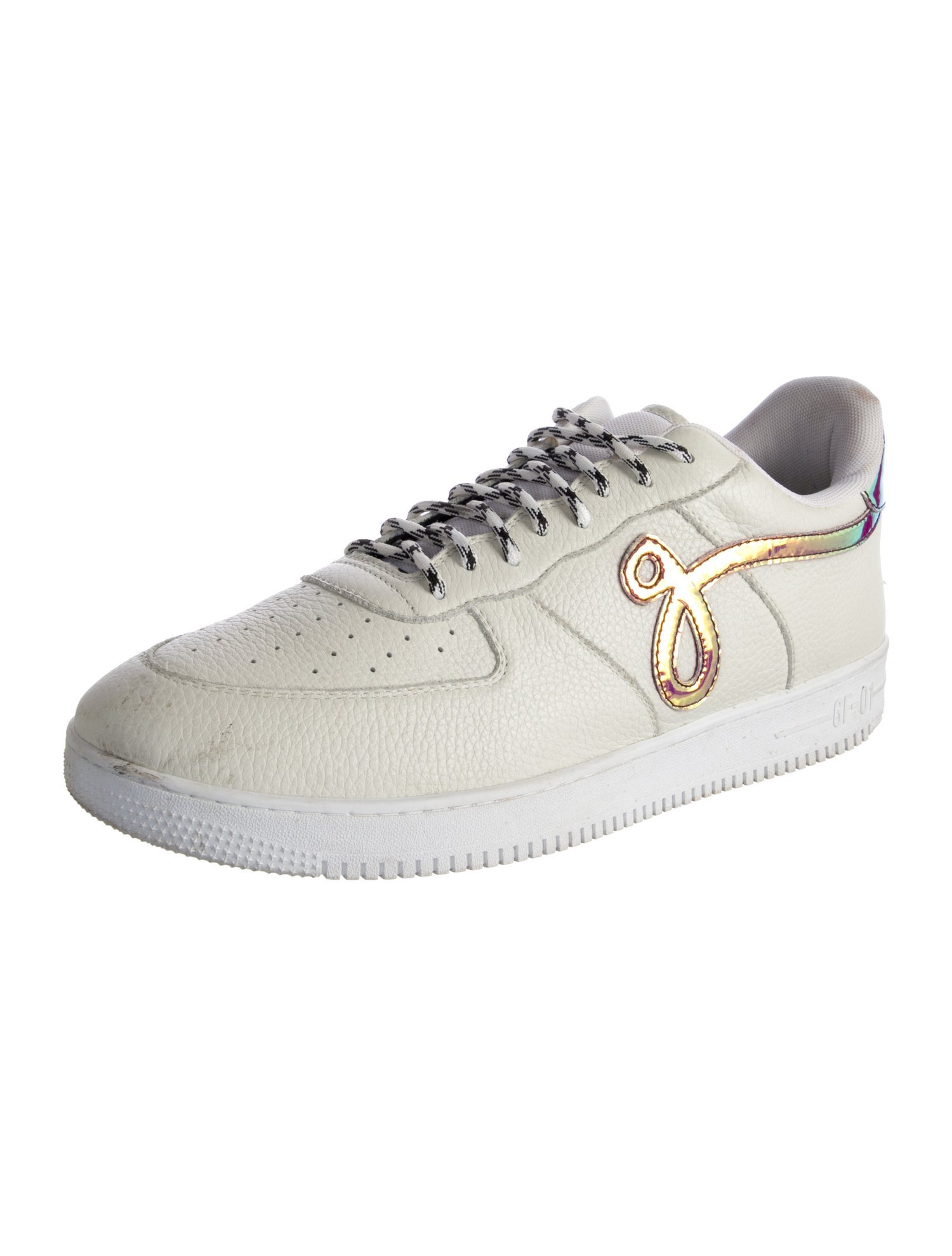 John Geiger Leather Printed Sneakers