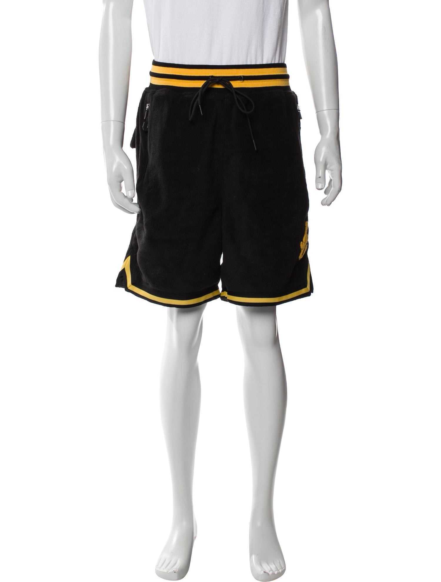 John Geiger Striped Jogger Shorts