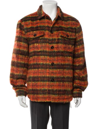 John Geiger Striped Trucker Jacket