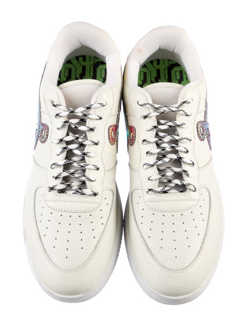 John Geiger Leather Animal Print Sneakers